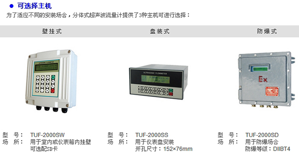多普勒超聲波流量計(jì)主機(jī)安裝方式圖